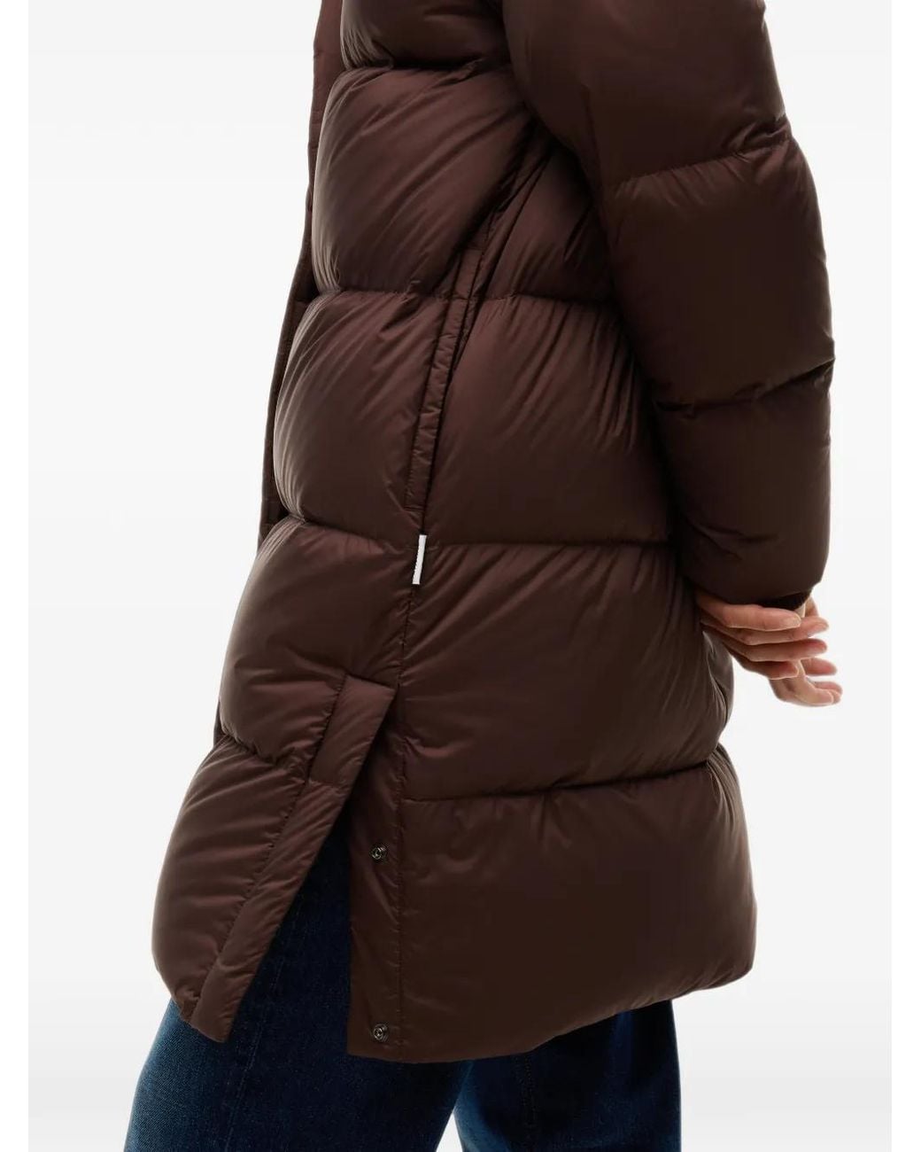 Tommy Hilfiger Brown Hooded Puffer Coat