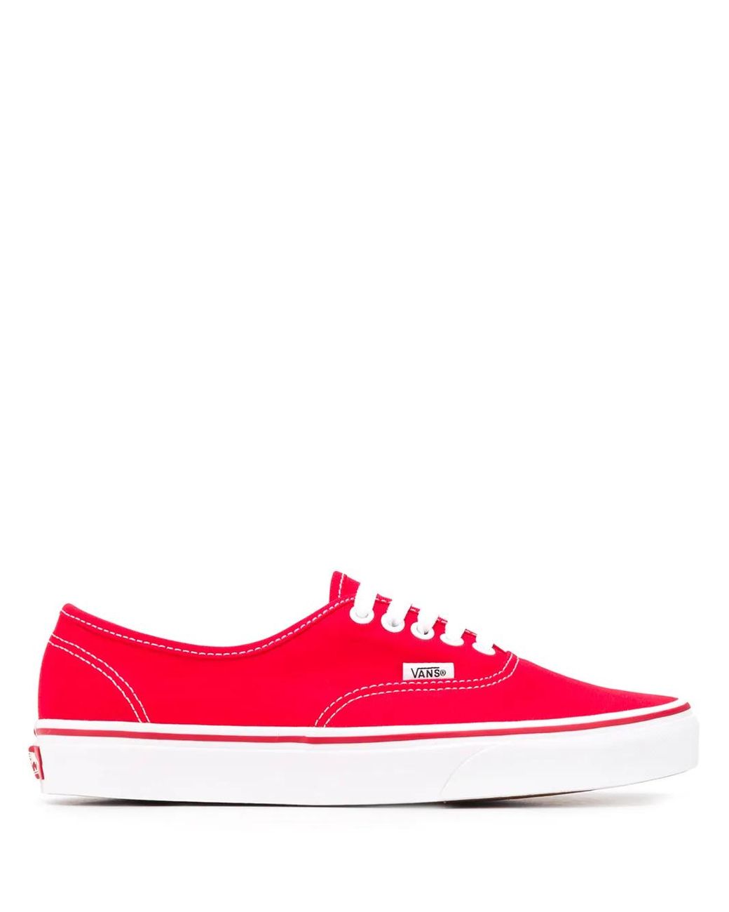 Vans Red Authentic Low-Top Sneakers