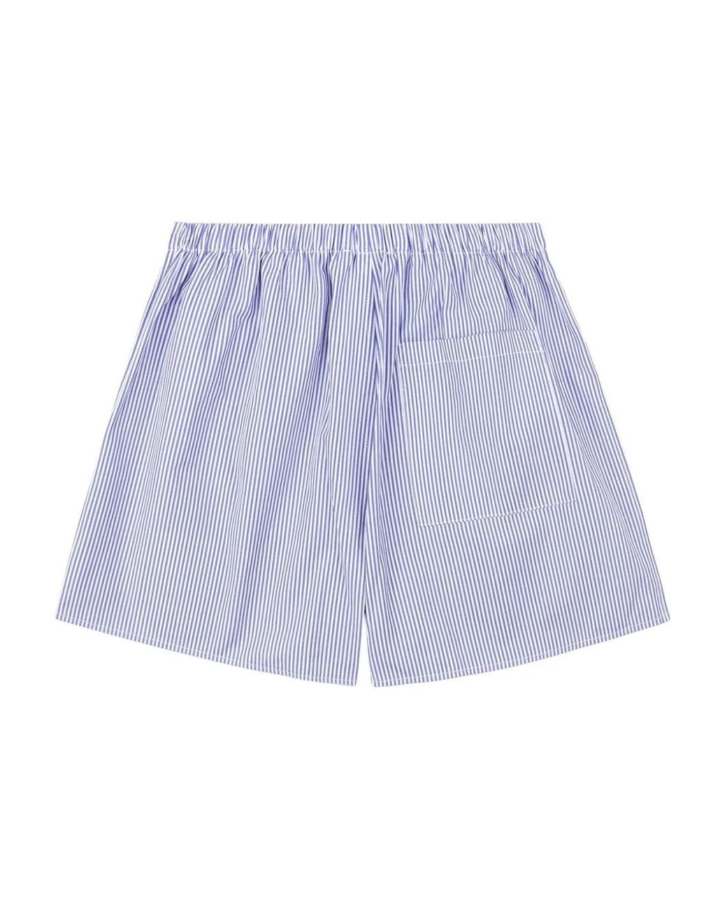 Sporty & Rich Purple Striped Shorts