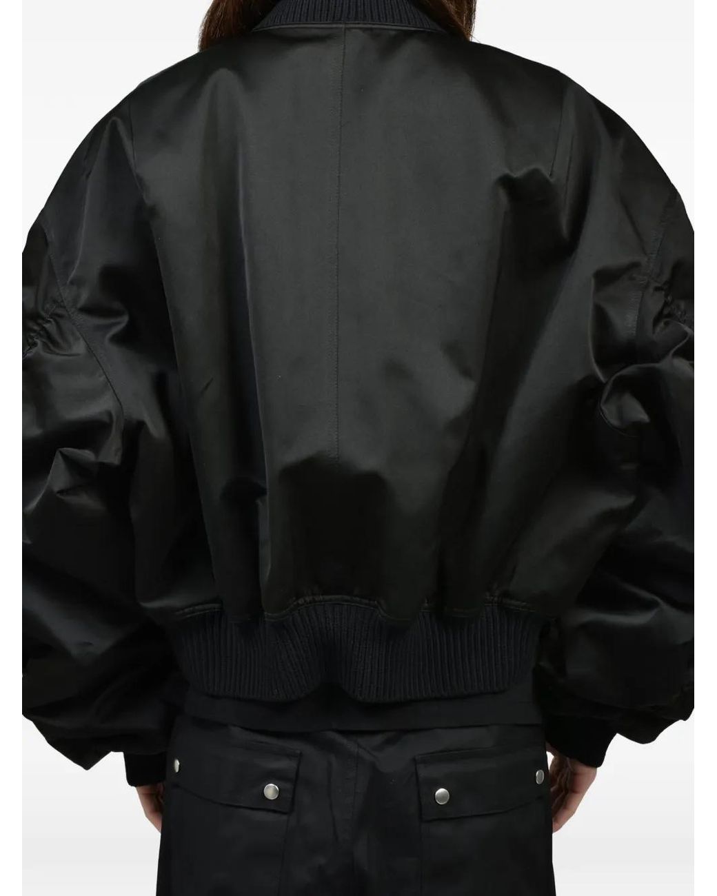 Rick Owens Secchia Flight Jack in het Black voor heren