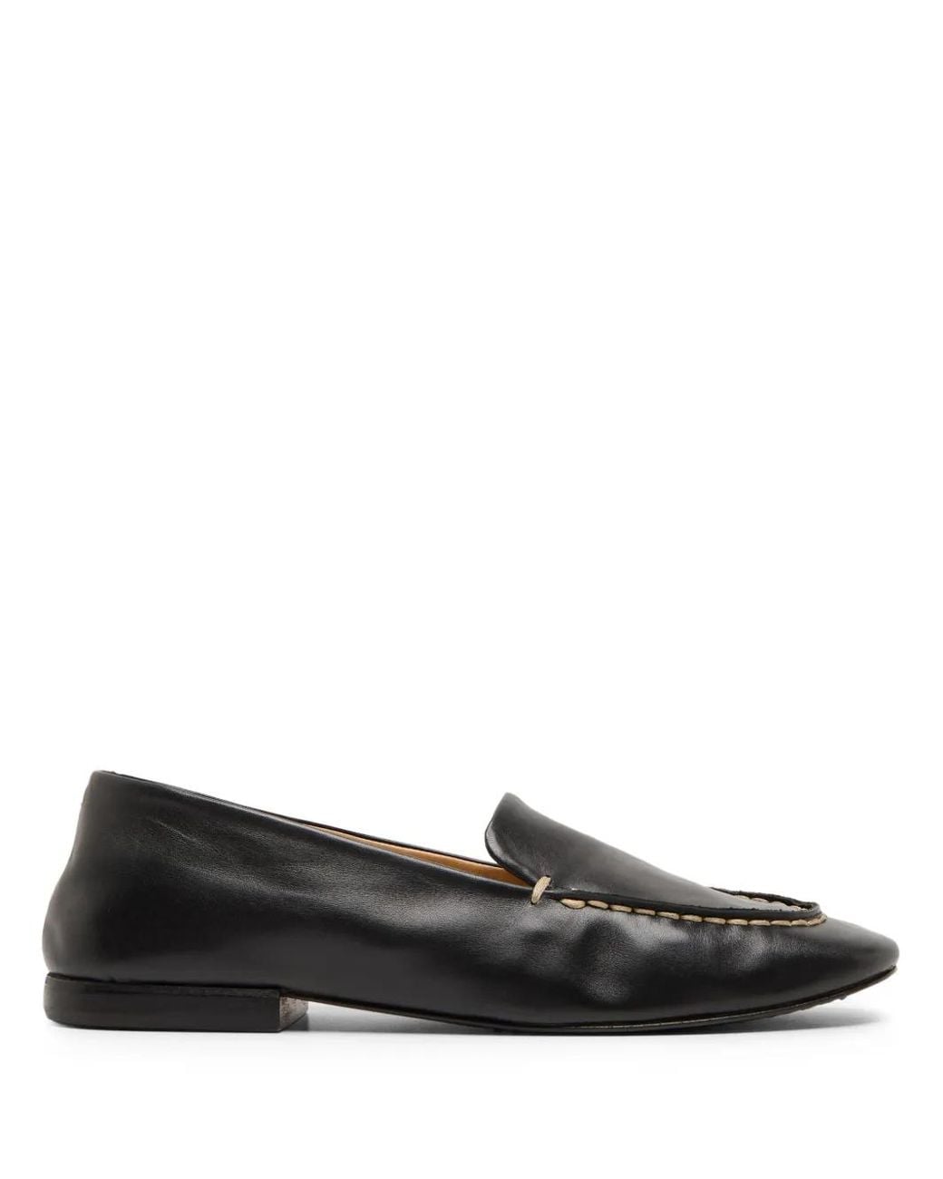 Marsèll Black Mandolo Contrast-Stitching Loafers