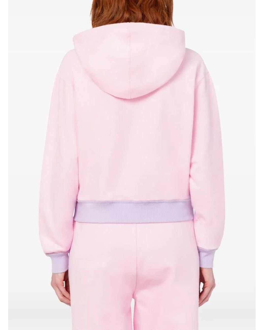 Moschino Pink Hoodie À Patch Logo