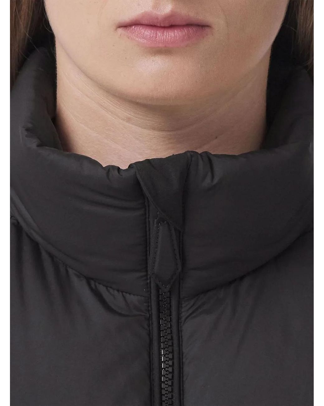 Burberry Black Alsham Cropped Logo Puffer Jacket