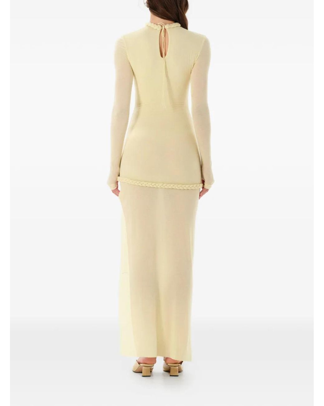 MANURI White Nora Braided-Detail Maxi Dress