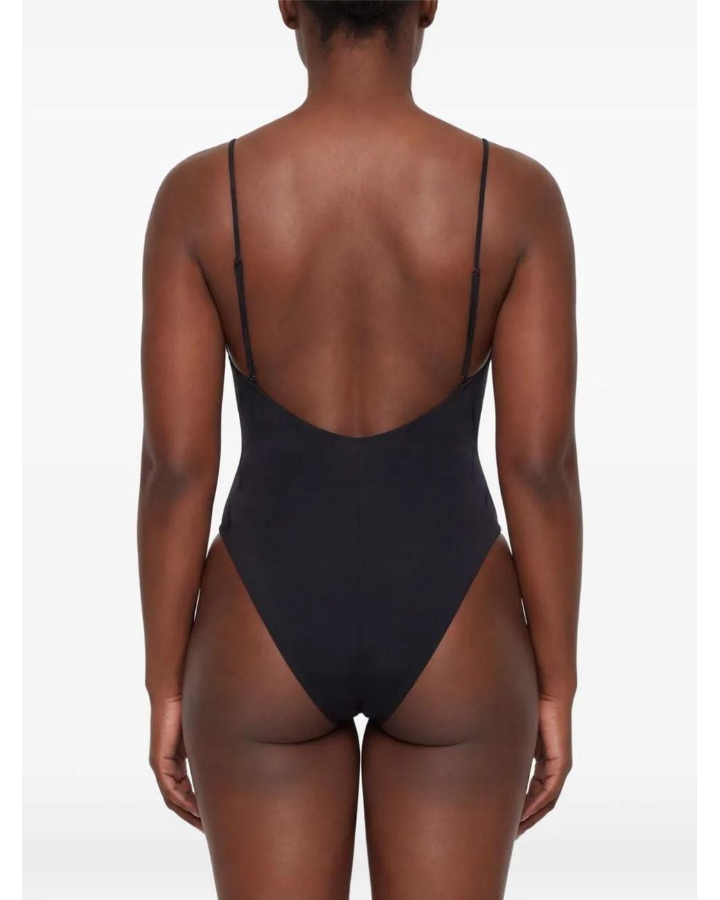 DSquared² Black Logo-Plaque One-Piece