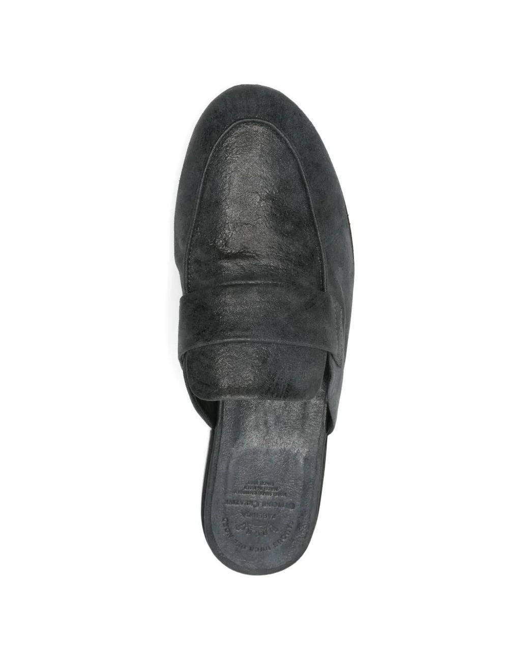 Officine Creative Gray Blair Loafer-Style Flat Mules