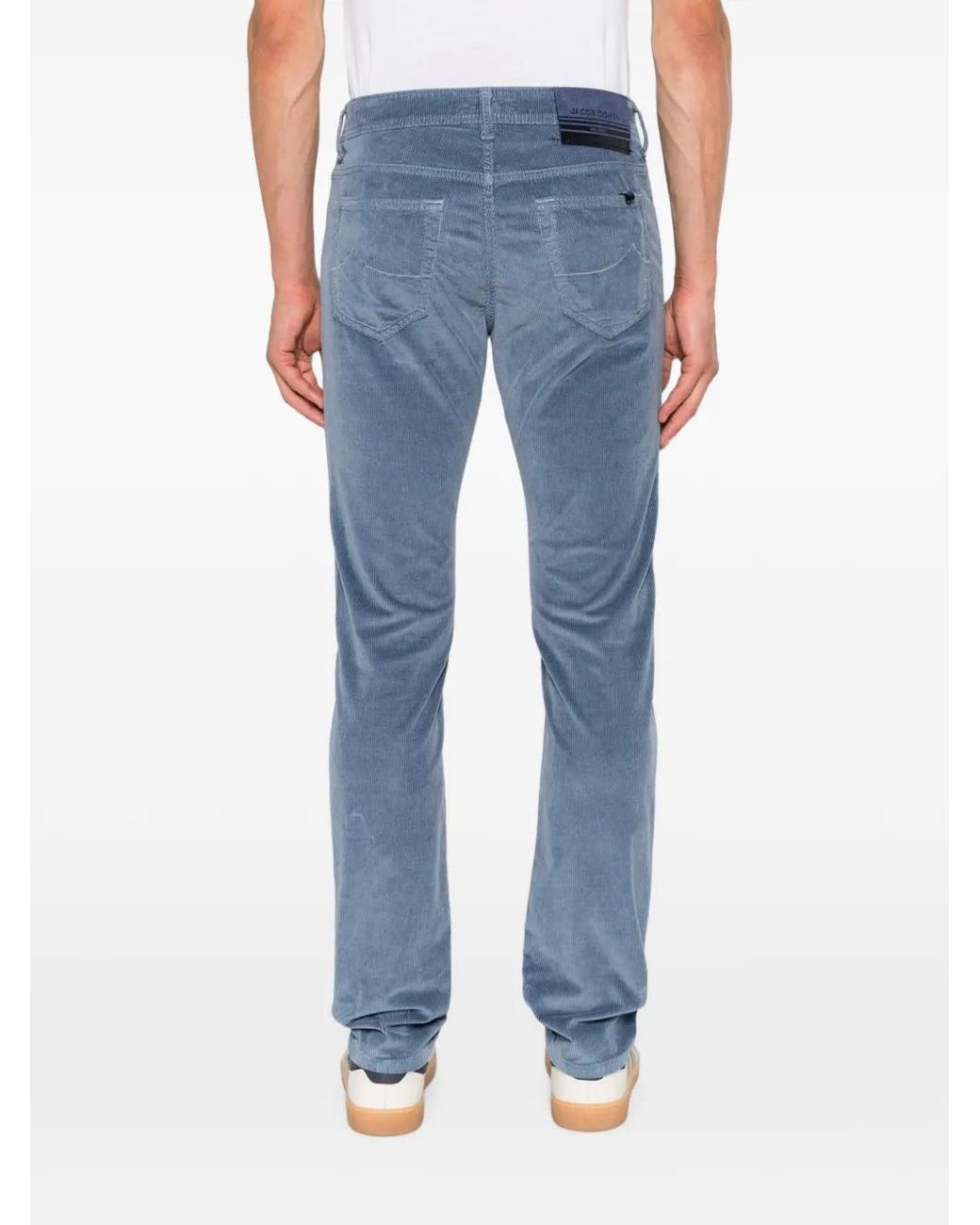 Jacob Cohen Blue Bard Slim-Fit Corduroy Trousers for men