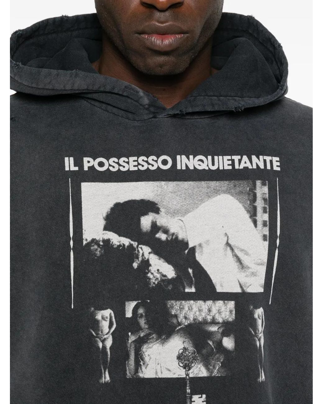 Enfants Riches Deprimes Hoodie Met Print in het Black voor heren