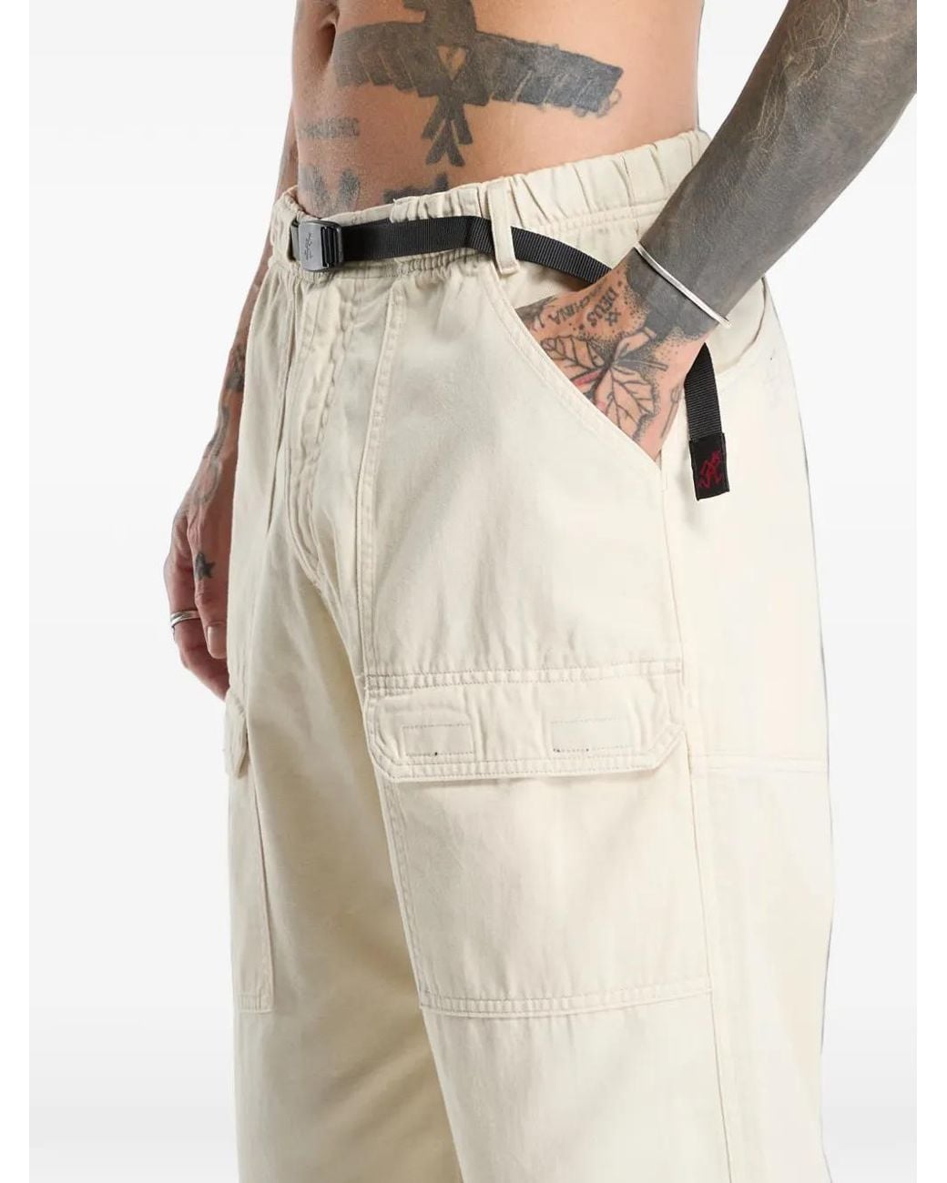 Gramicci White Eqt Belted Cargo Pants for men