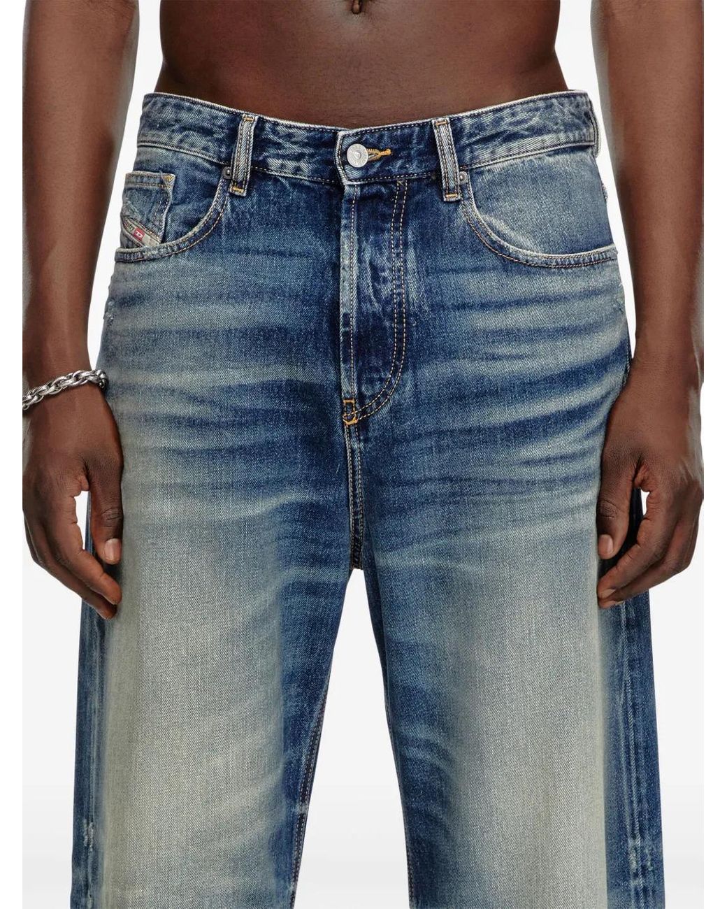 DIESEL D-Rise 09J95 Straight Jeans in Blue for Men | Lyst