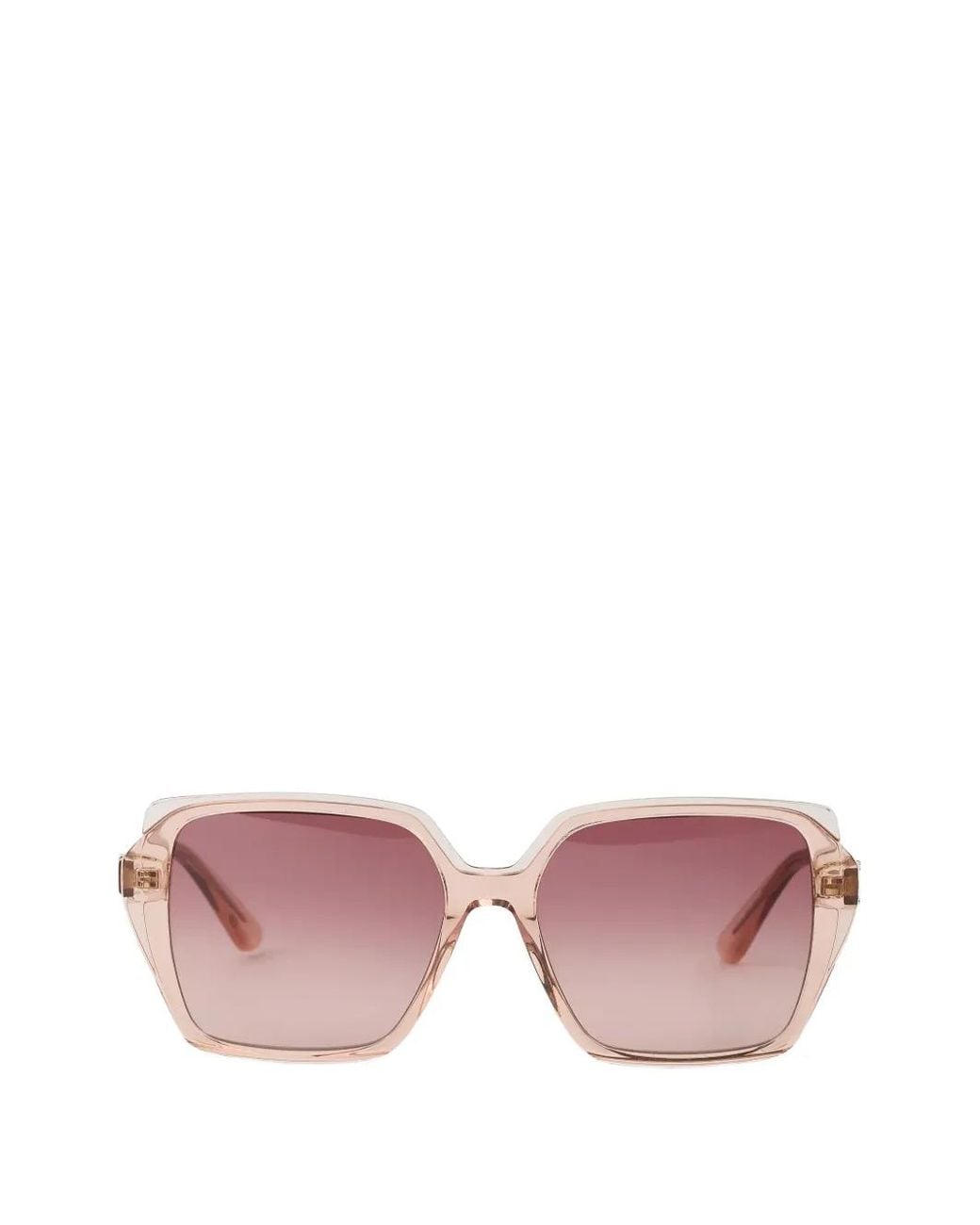 Karl Lagerfeld Pink Autograph Square Sunglasses
