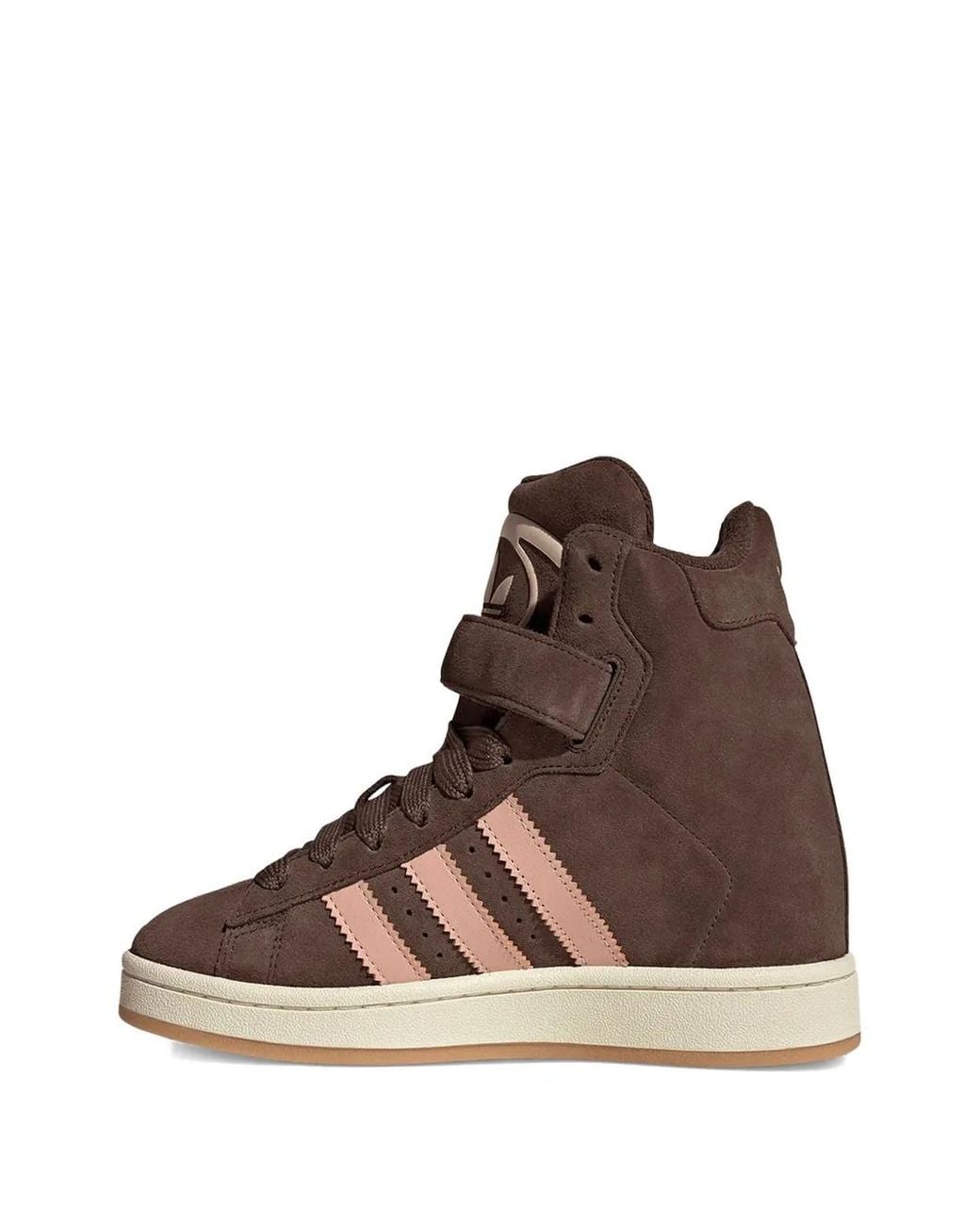 adidas Campus Bold Wedge High-Top Sneakers in Brown | Lyst