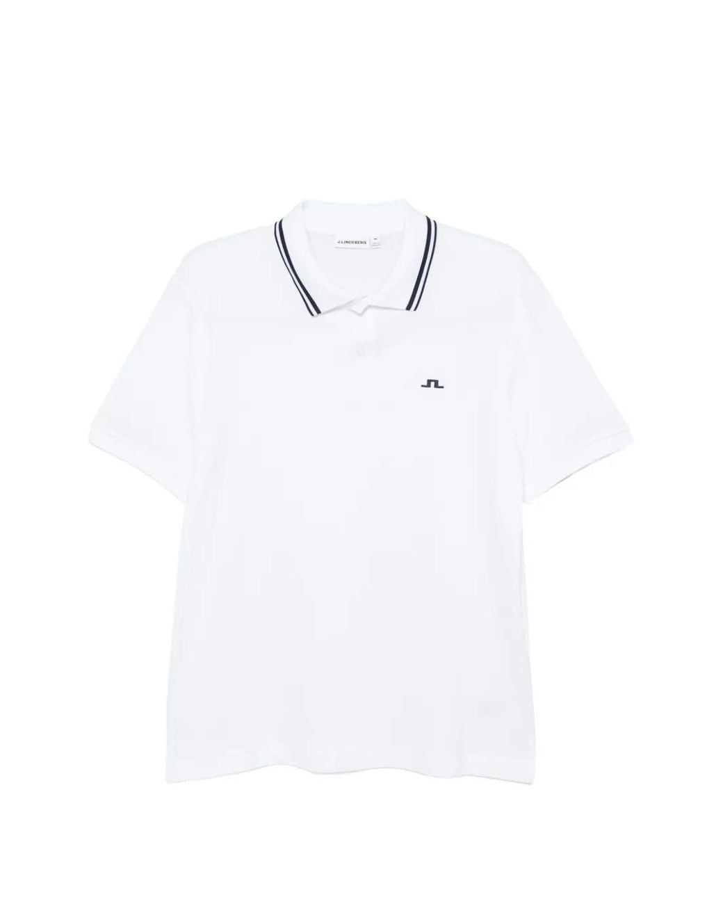 J.Lindeberg White Joey Polo Shirt for men