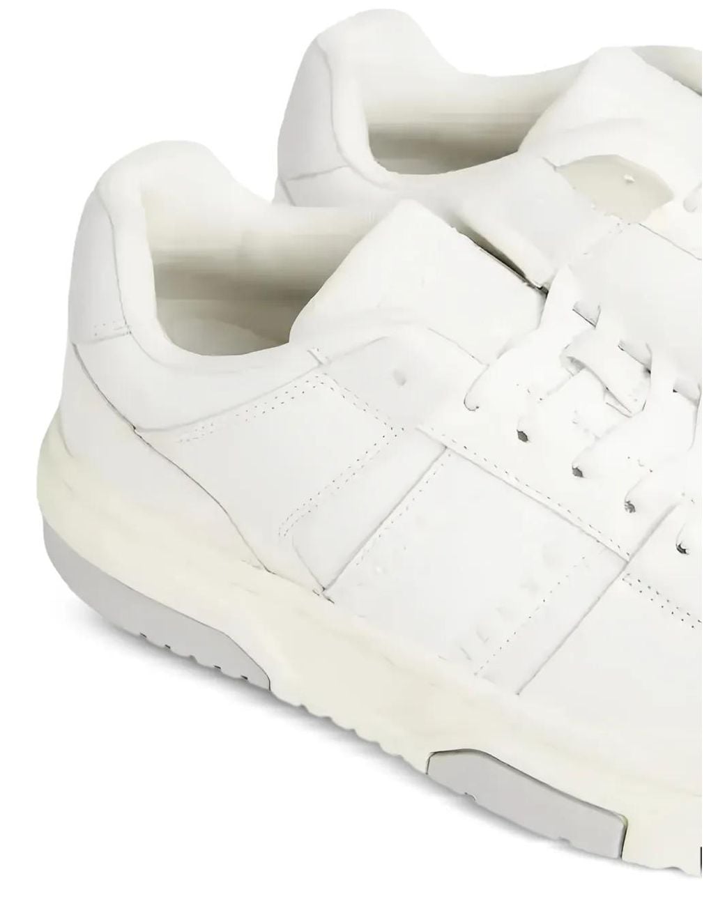 Tommy Hilfiger White Leather Sneakers