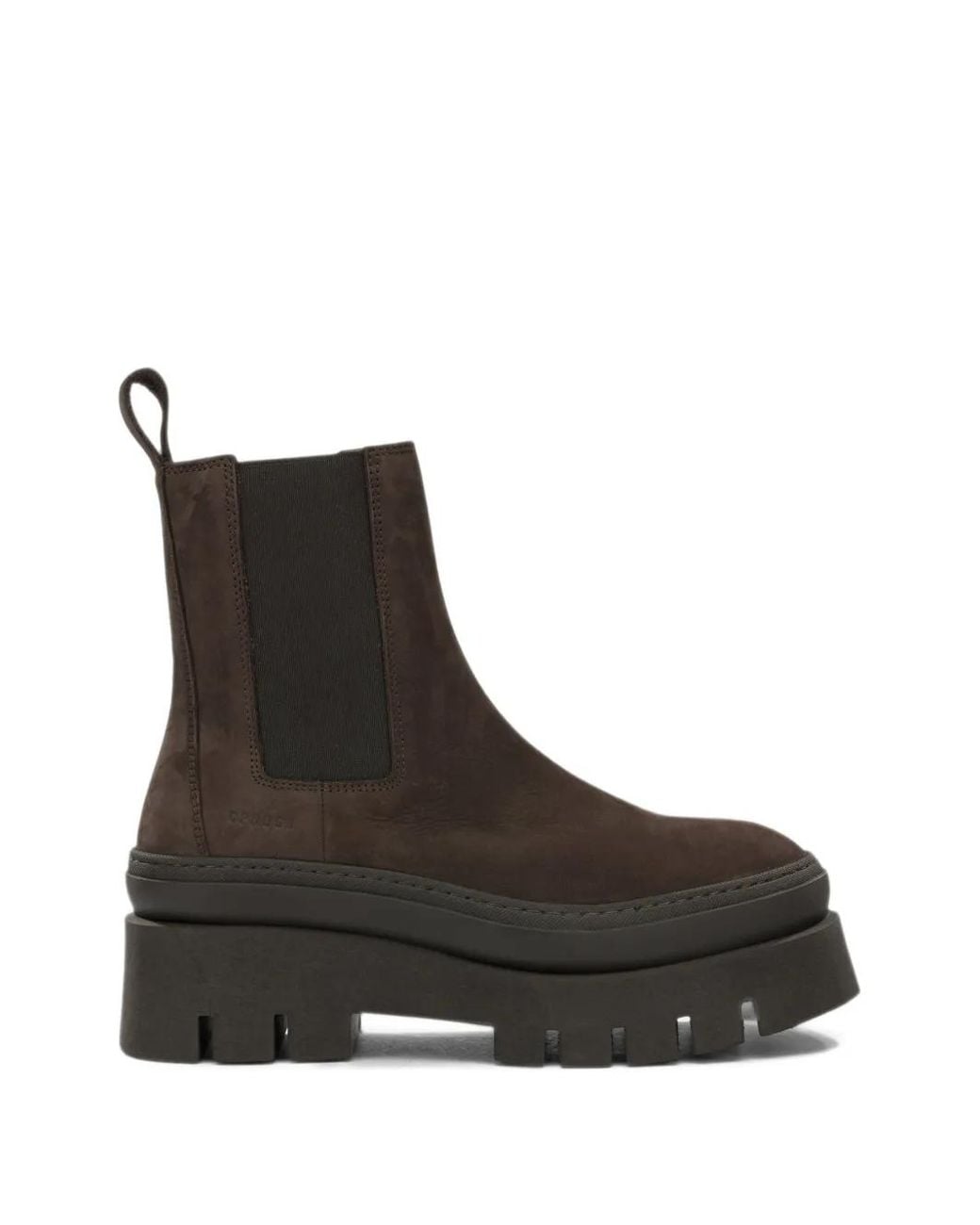 COPENHAGEN Black Leather Platform Chelsea Boots