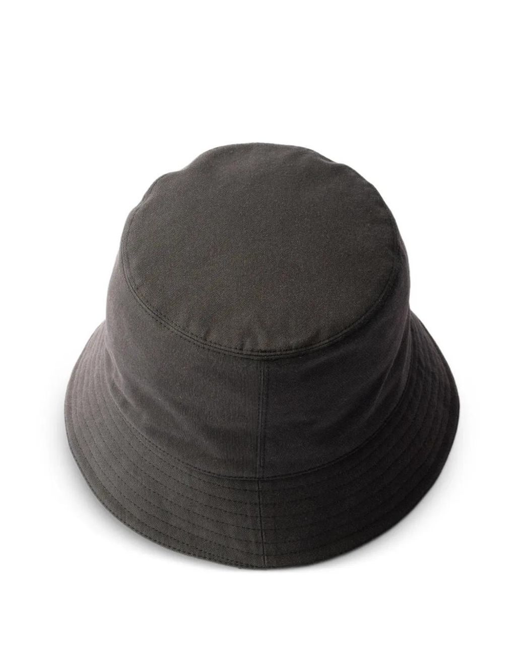 Prada Black Gabardine Bucket Hat for men