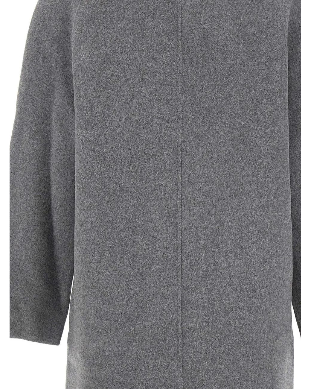 Loulou de Saison Gray Irvin Double-Breasted Coat