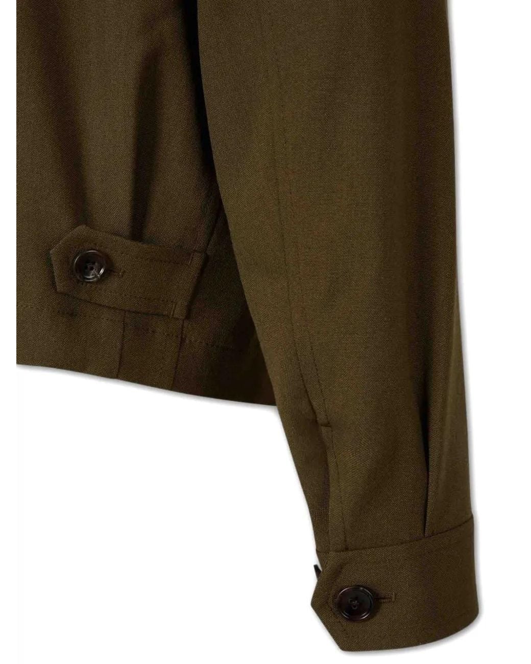 Tom Ford Green Wool Cashmere Silk Reps Harrington Jacket for men