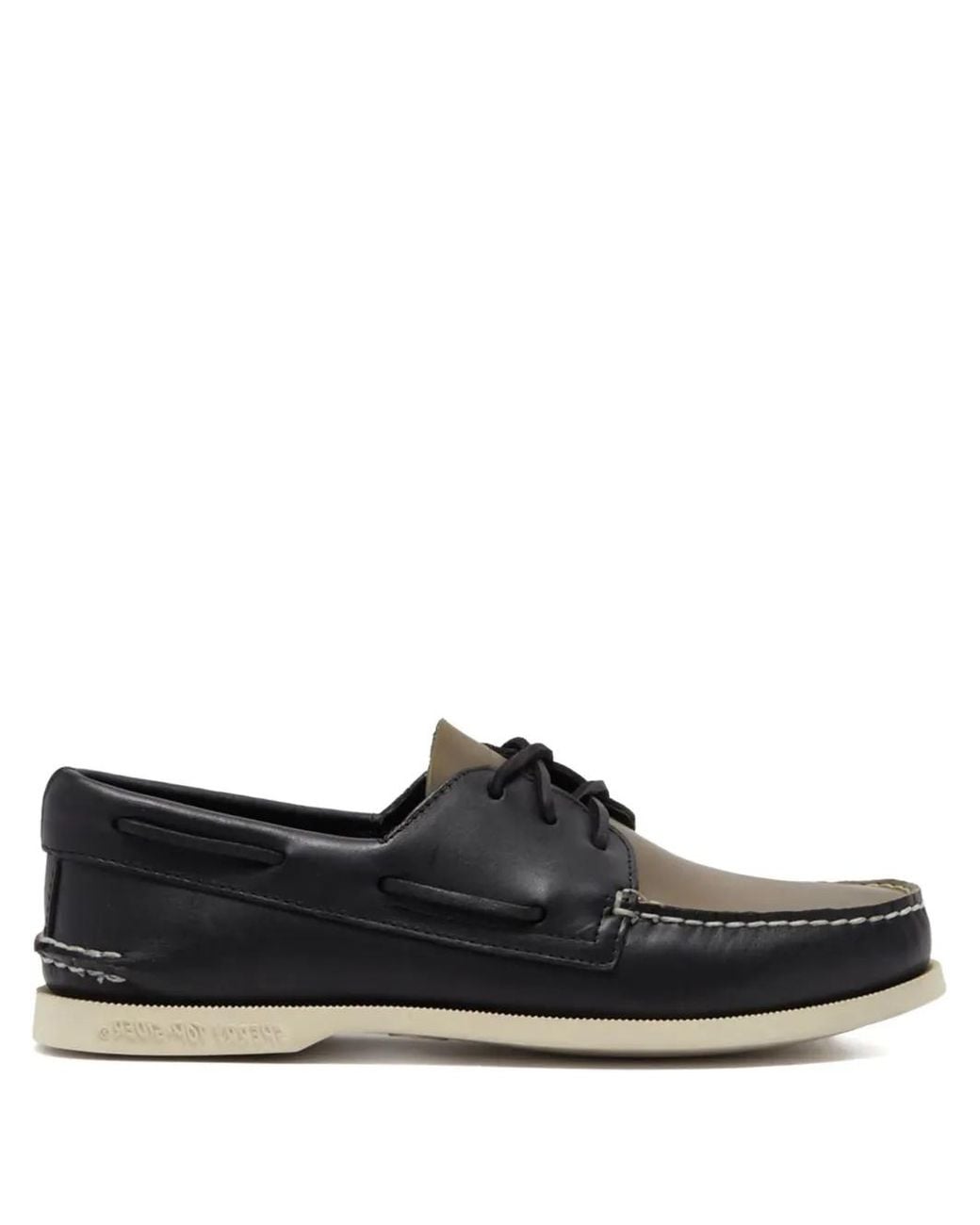 Sperry Top-Sider Black A/O 3 Eye Boat Shoes for men