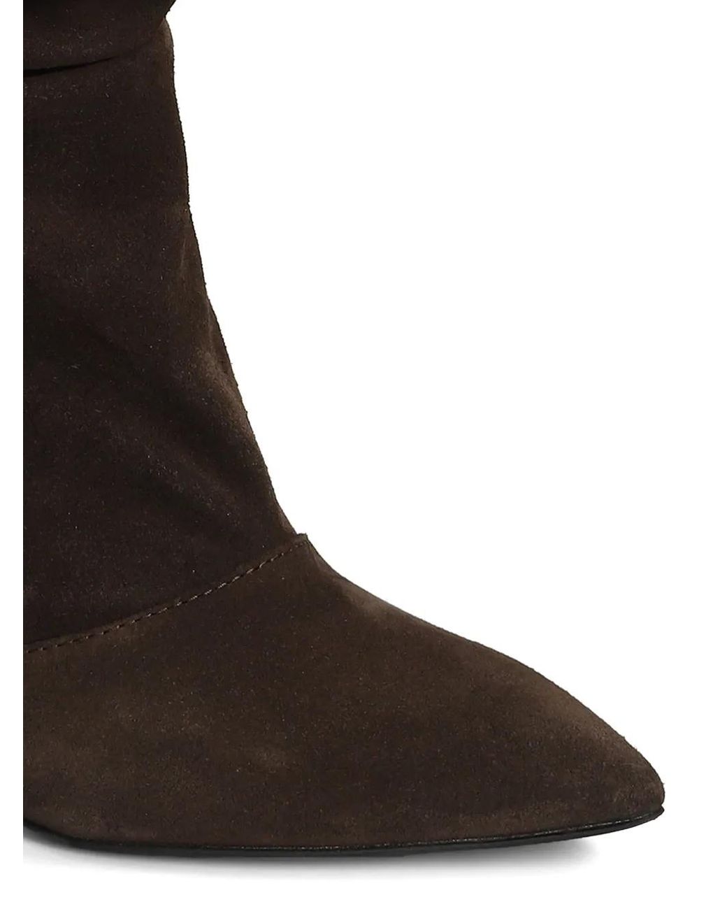 Via Roma 15 Black Draped Pointed-Toe Ankle Boots