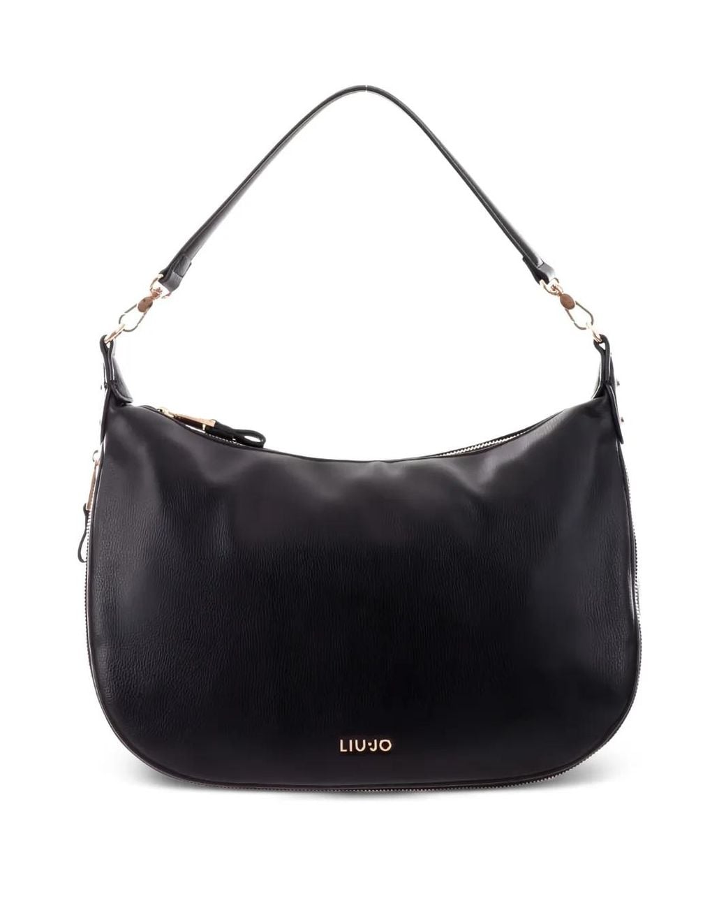 Liu Jo Black Medium Zip-Detail Shoulder Bag