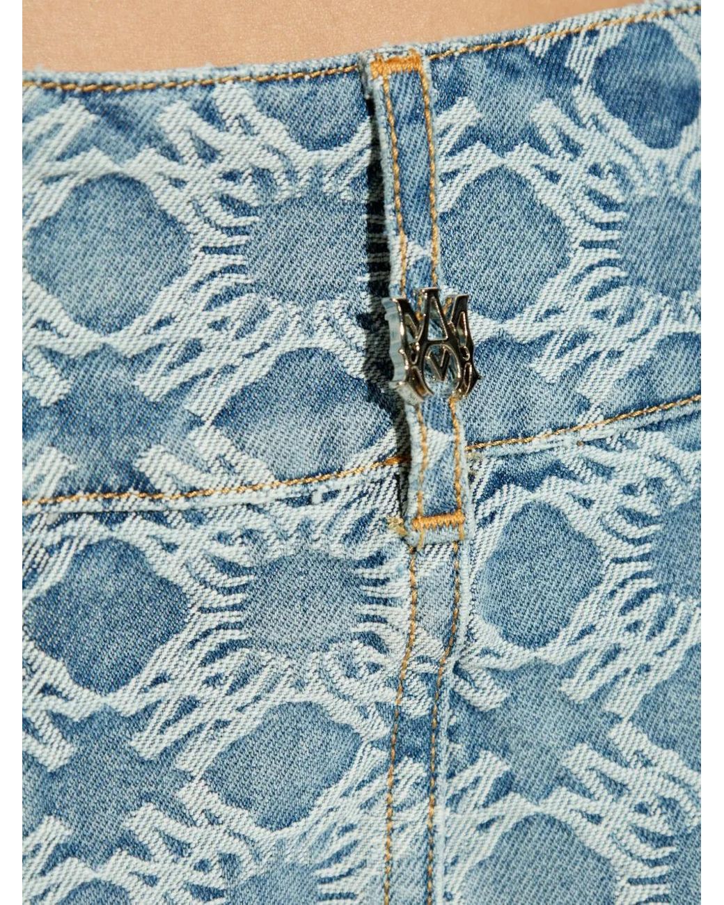 Amiri Mini-Spijkerrok in het Blue