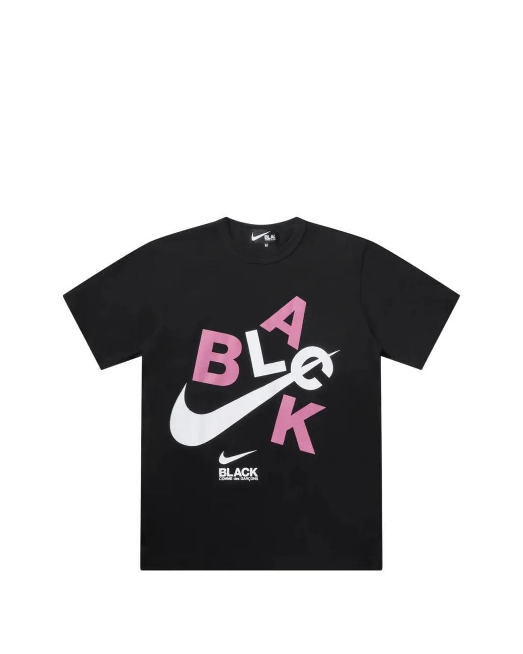 COMME DES GARÇON BLACK Black Logo-Print Cotton T-Shirt