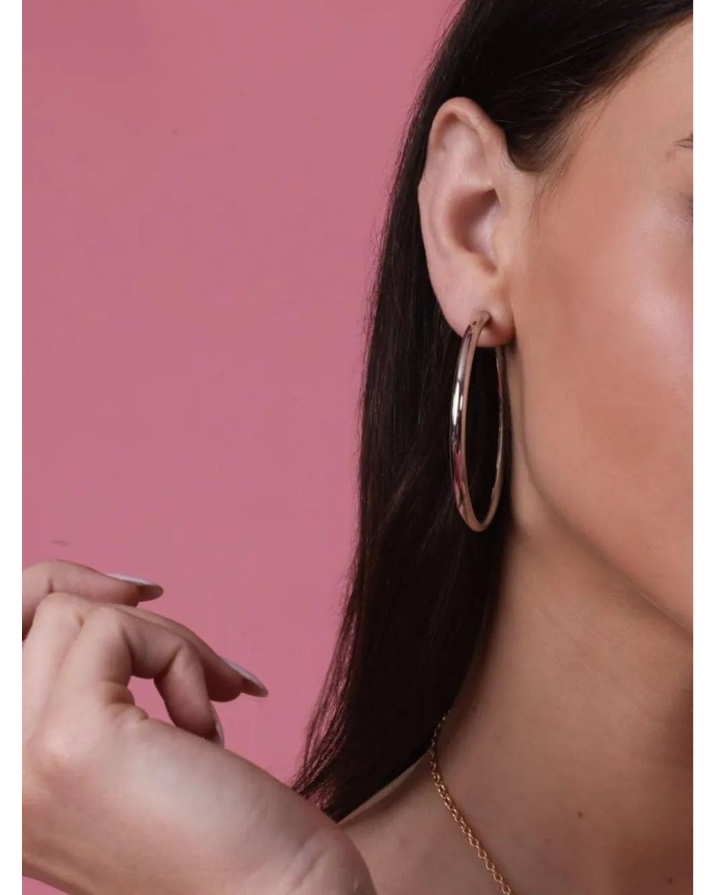 Jennifer Fisher Natural Lilly Polished-Finish Hoop Earrings