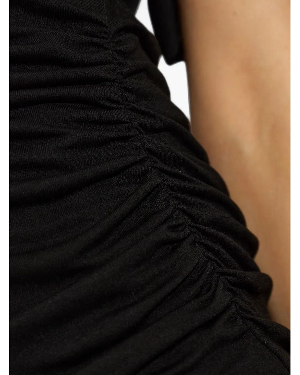Isabel Marant Black Raima Short Dress With Ruffles