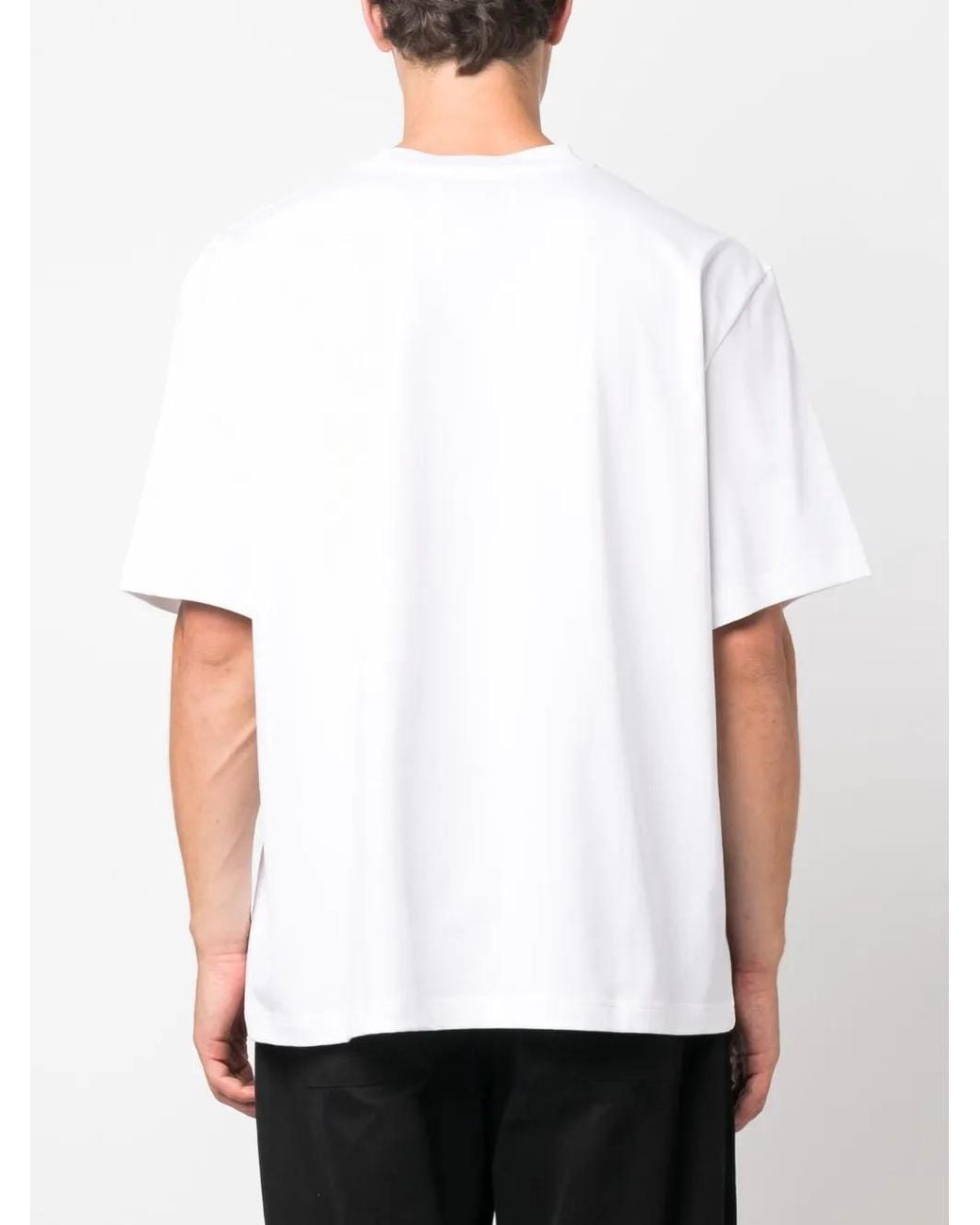 Studio Nicholson White Crew-Neck Cotton T-Shirt for men