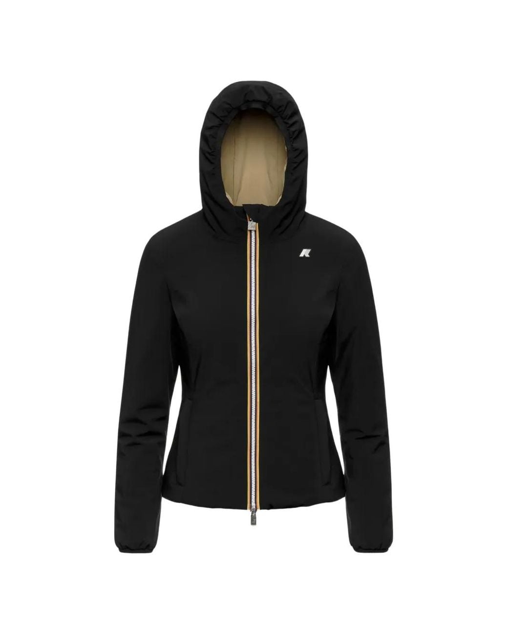 K-Way Black Lily St Hooded Jacket