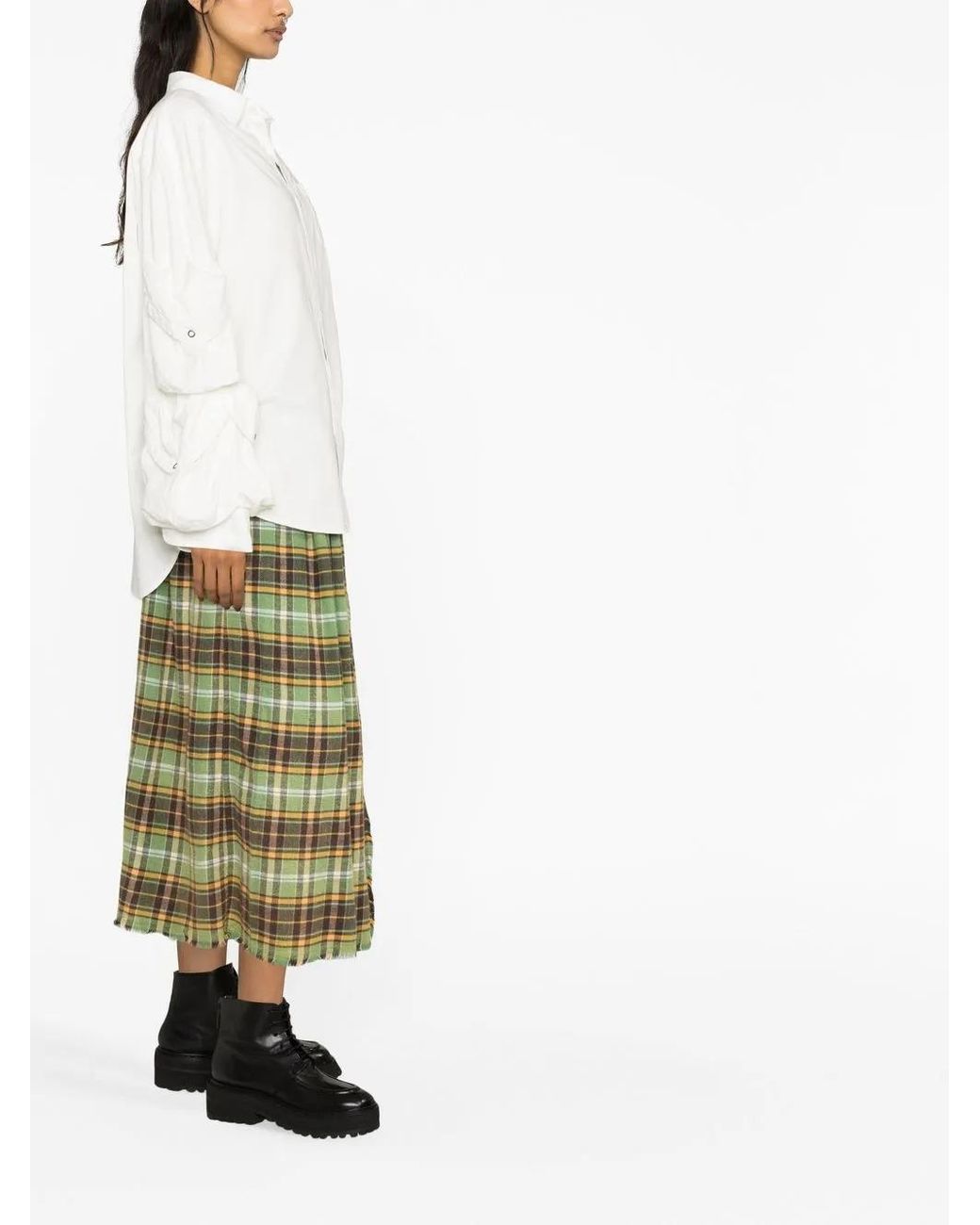 R13 White Cargo Pockets Shirt
