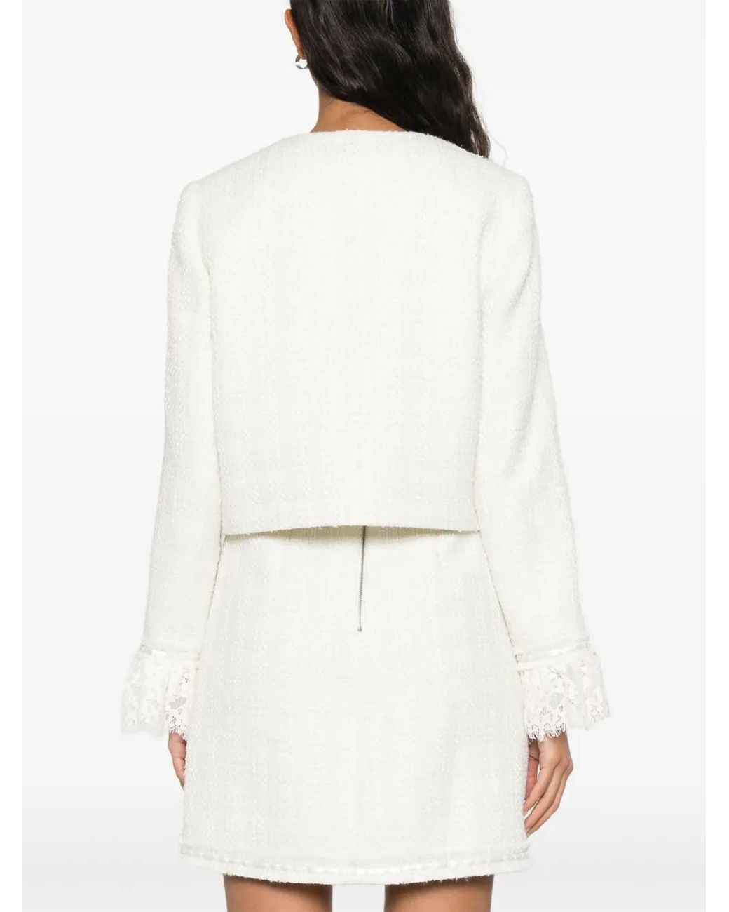Alice + Olivia White Millie Jacket