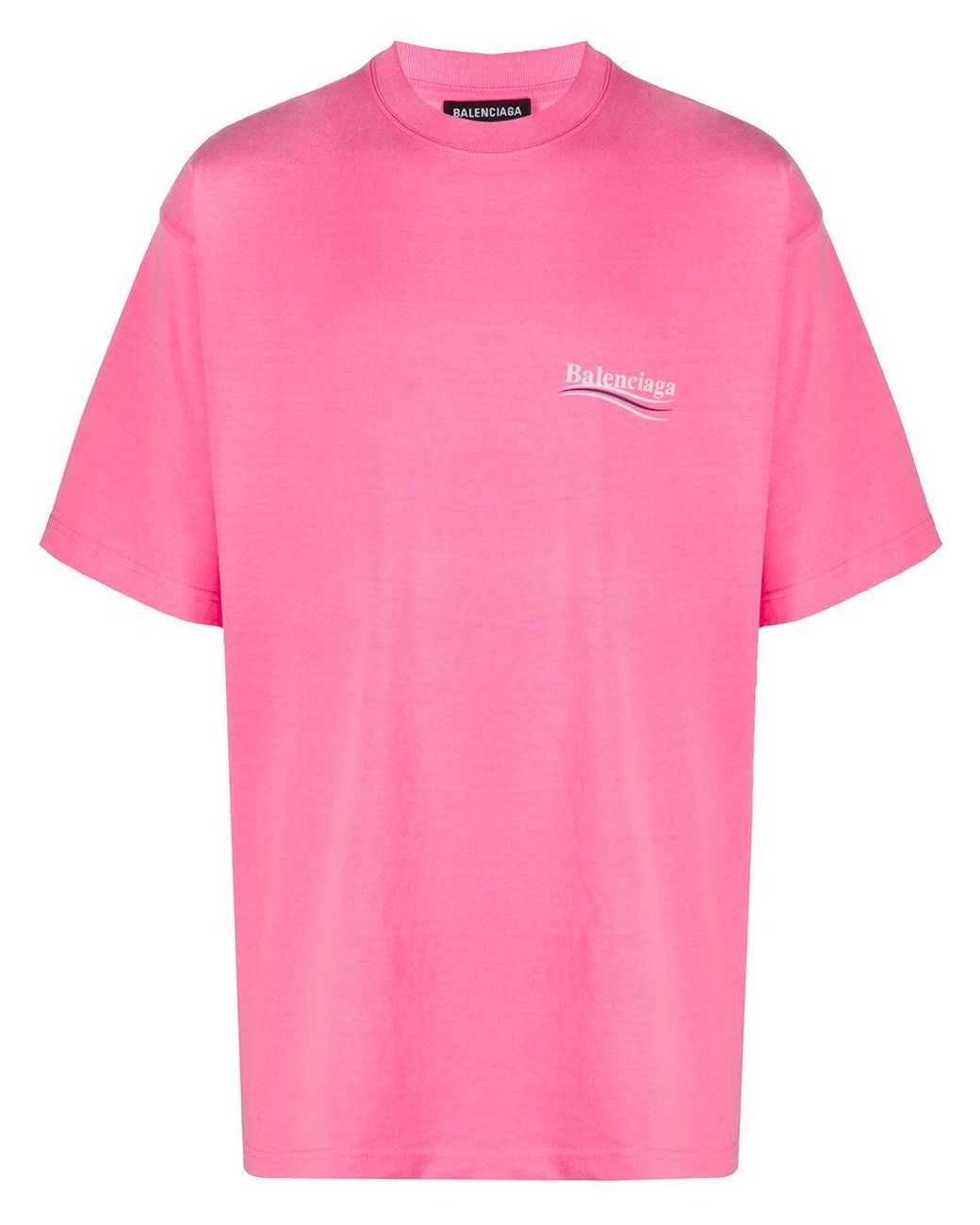 Balenciaga Cotton Oversized Political Campaign T-shirt in Pink for Men