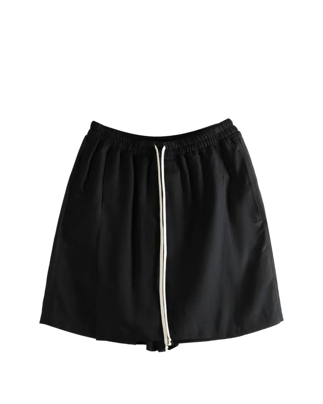 Rick Owens Black Drawstring-Waistband Shorts for men