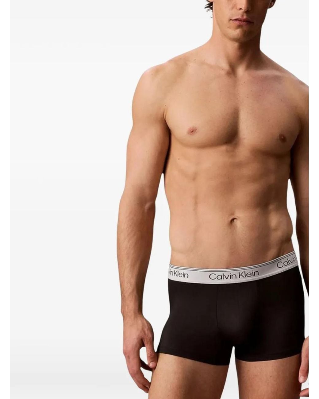 Calvin Klein Black 5-Pack Logo-Waistband Boxers for men