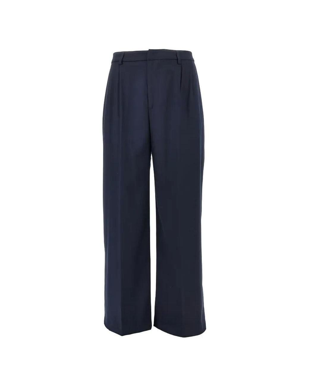 Bstroy Blue Pantalon Ample À Design Plissé for men