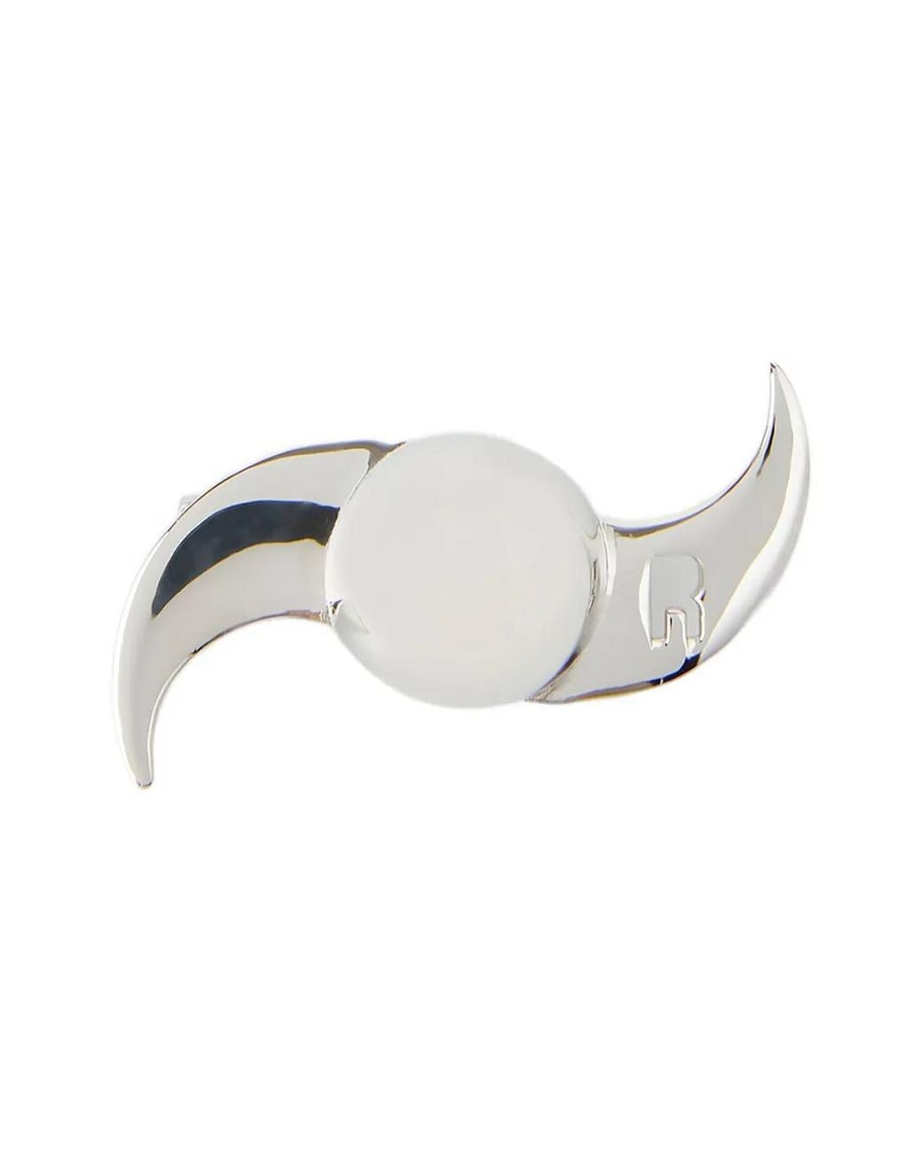 Raf Simons Metallic Space Spinner Brooch
