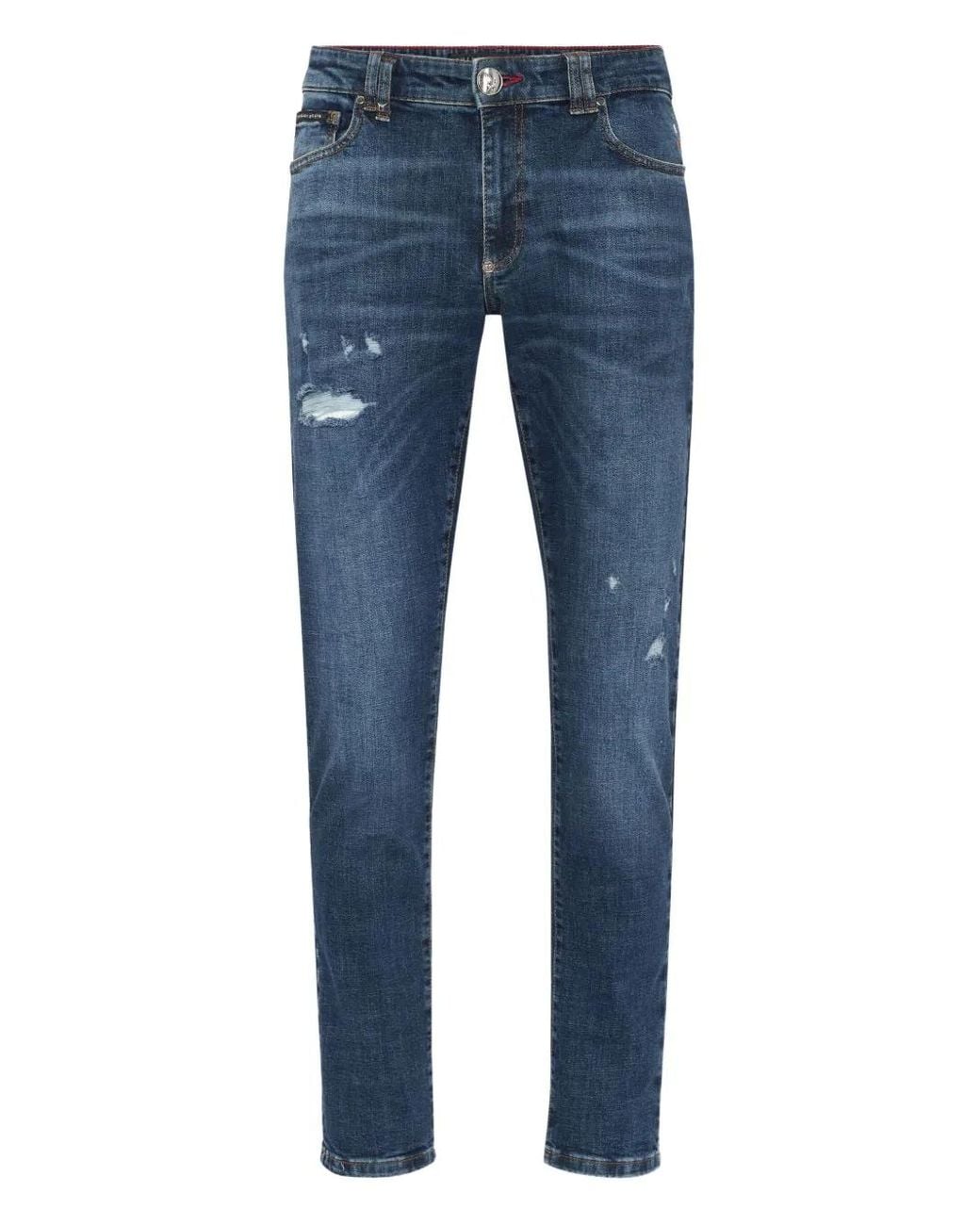 Vaqueros Con Cinco Bolsillos Philipp Plein de hombre de color Blue