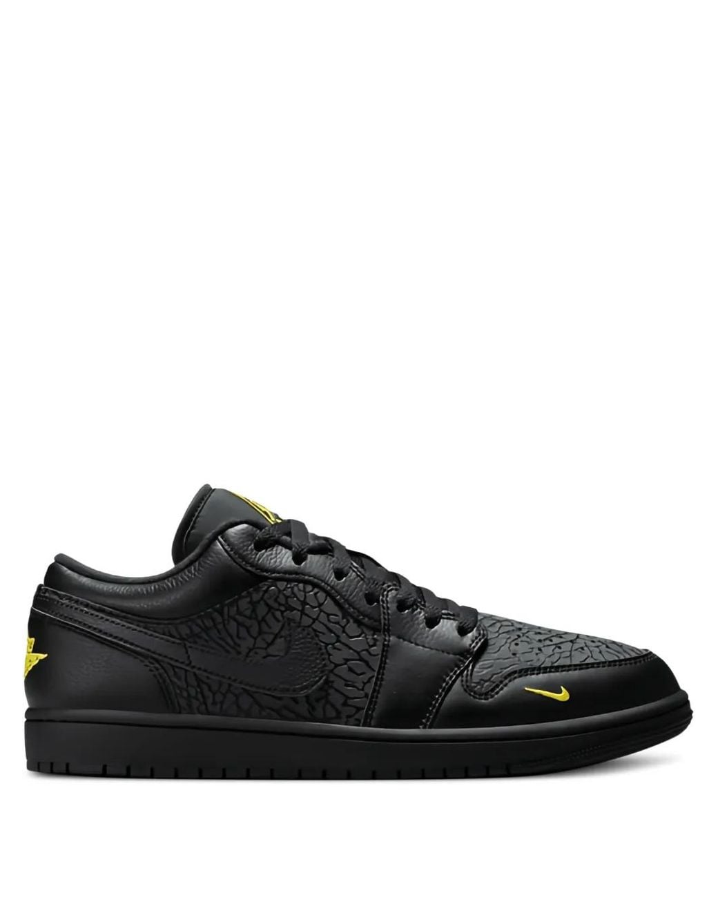 Nike Black Air 1 Low Se Textured-Detail Sneakers for men