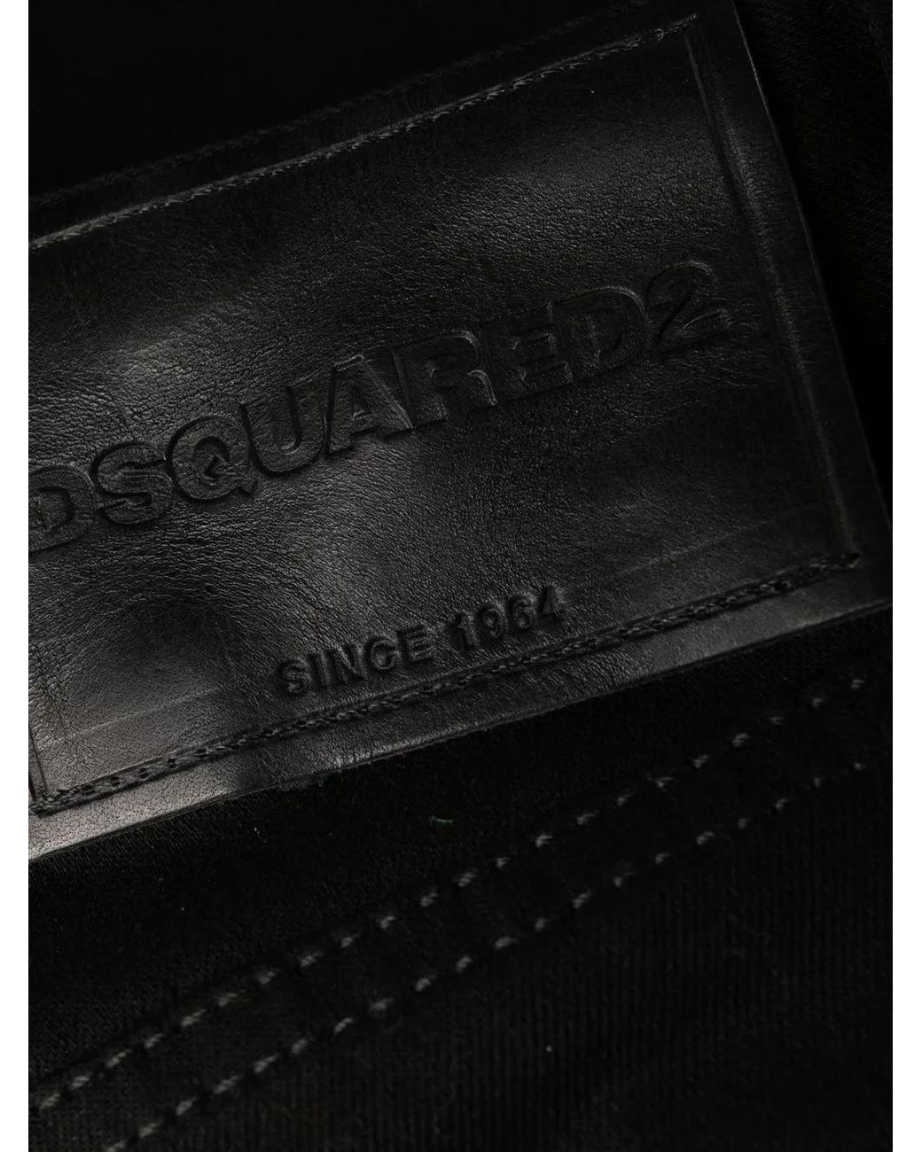 DSquared² Black Split-Cuff Flared Jeans