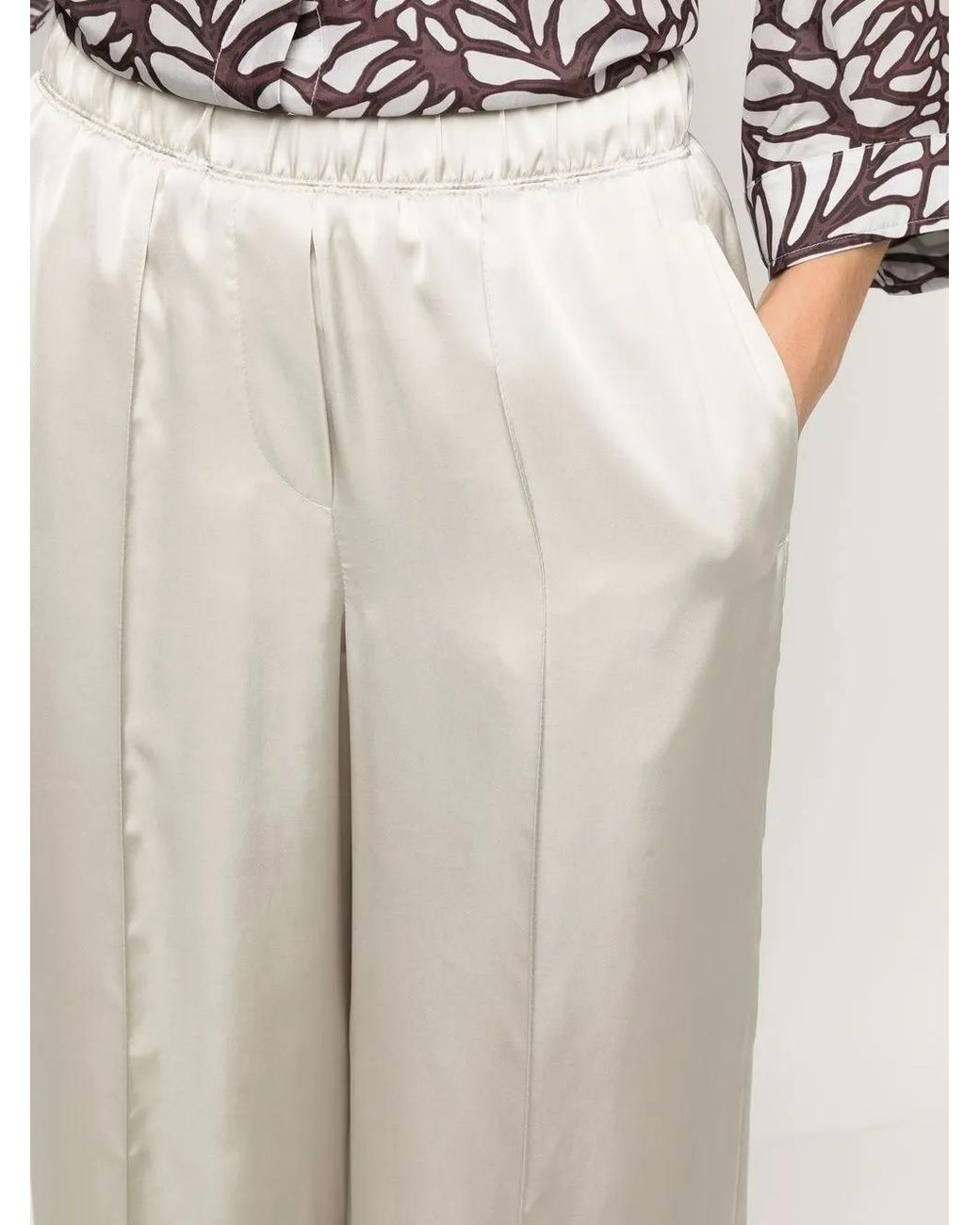 Brunello Cucinelli White Elegant Trousers