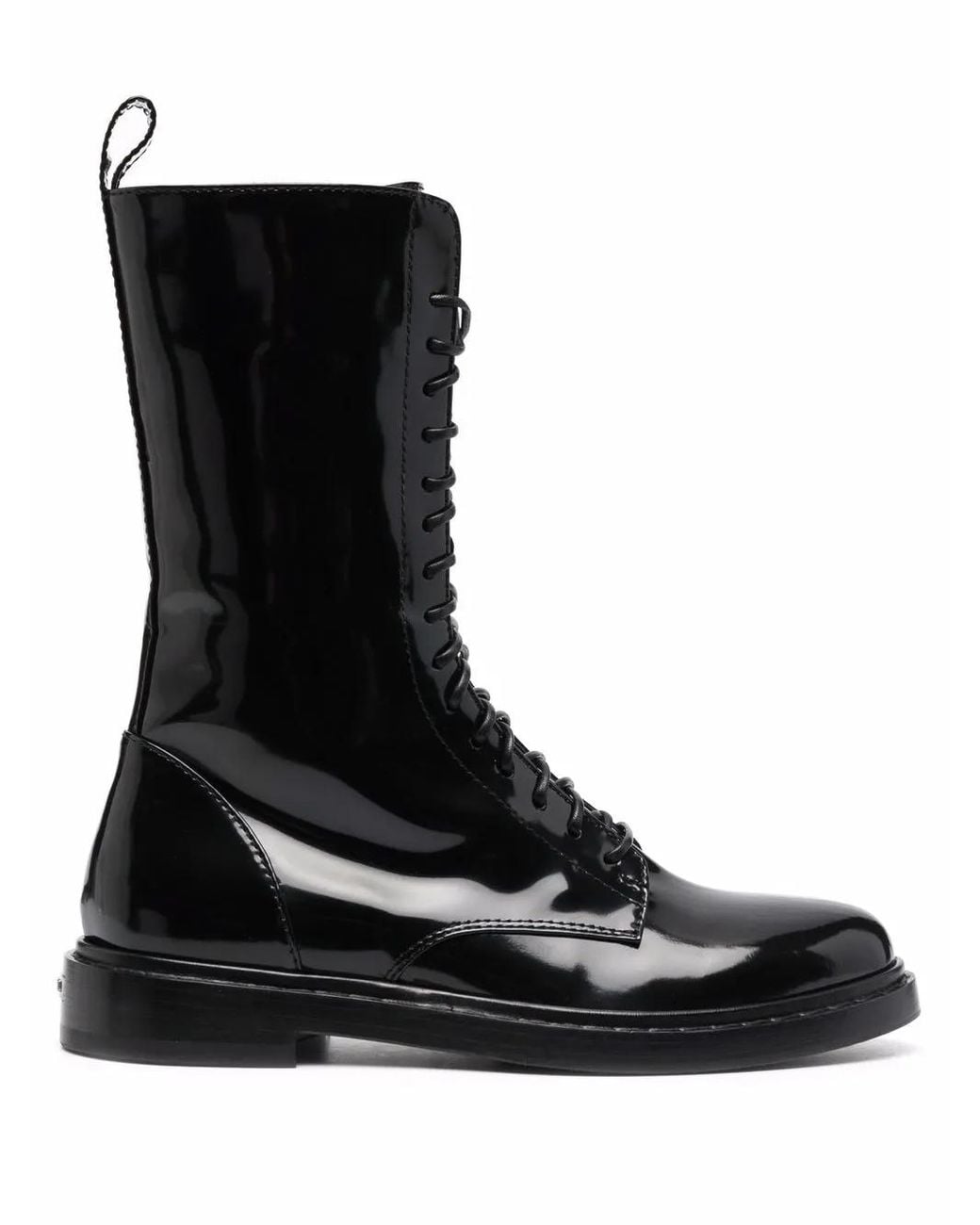 Le Silla Black Sama Lace-Up Boots
