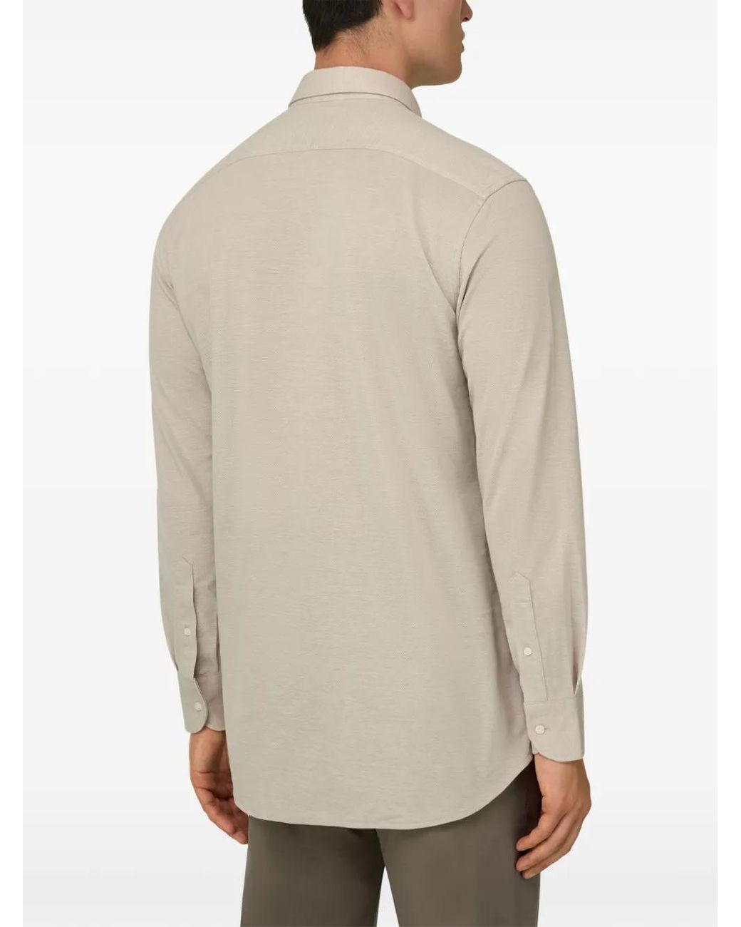 Boggi White Regular Fit Cotton Jersey Polo Shirt for men