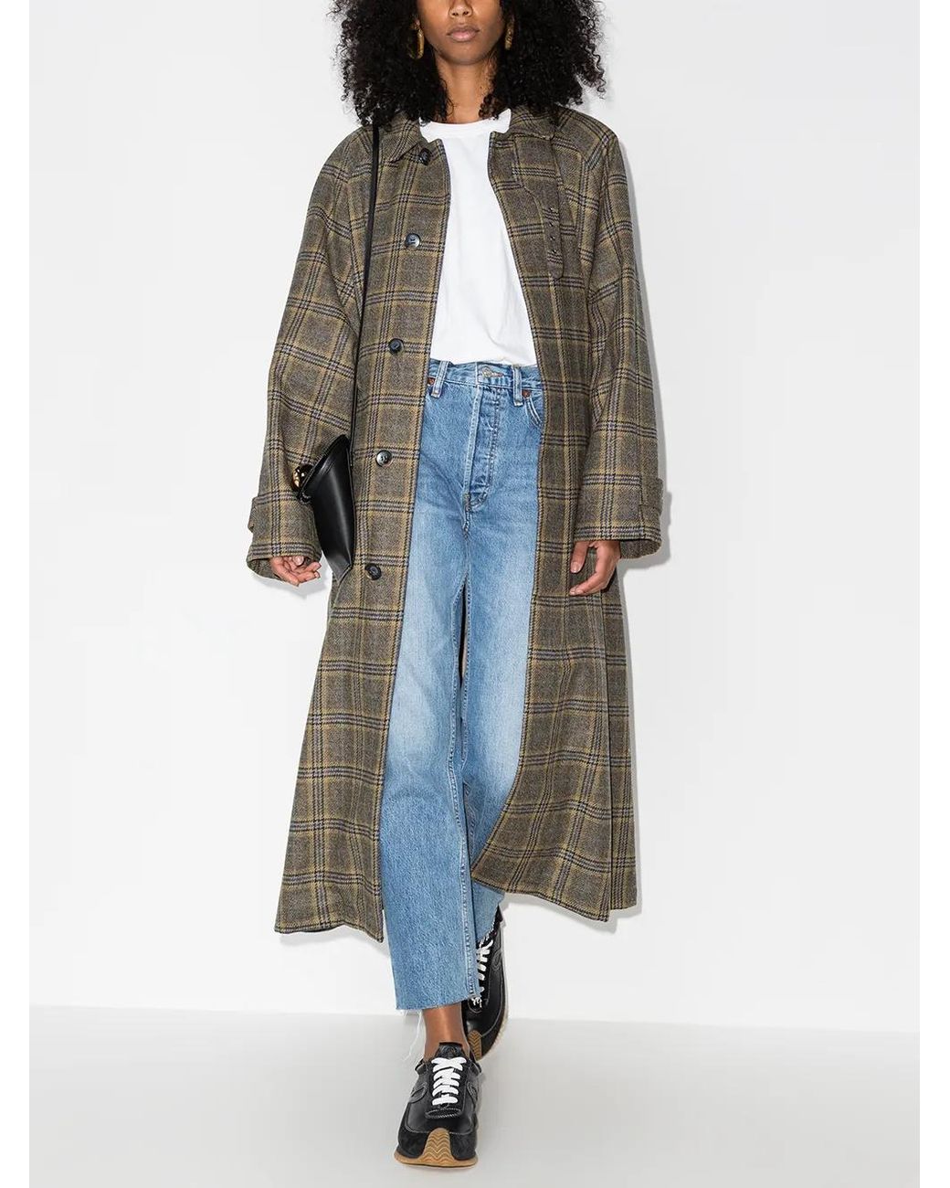 Re/done Blue Stove Pipe Cropped Jeans