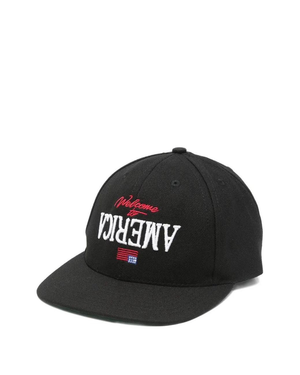 Willy Chavarria Black Embroidered Baseball Cap for men