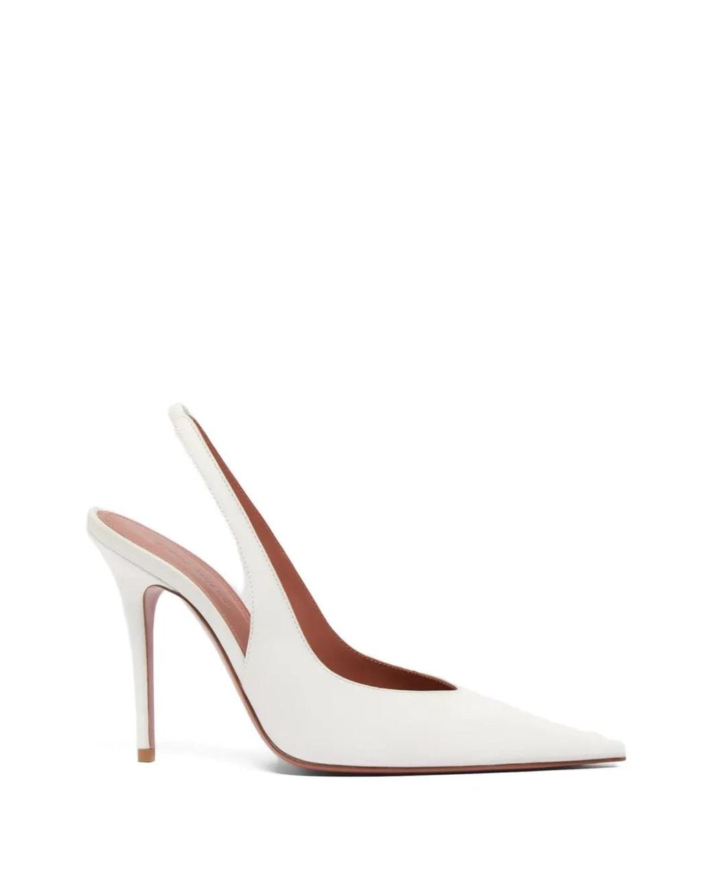 AMINA MUADDI White Anok Sling 105 Nappa Pumps