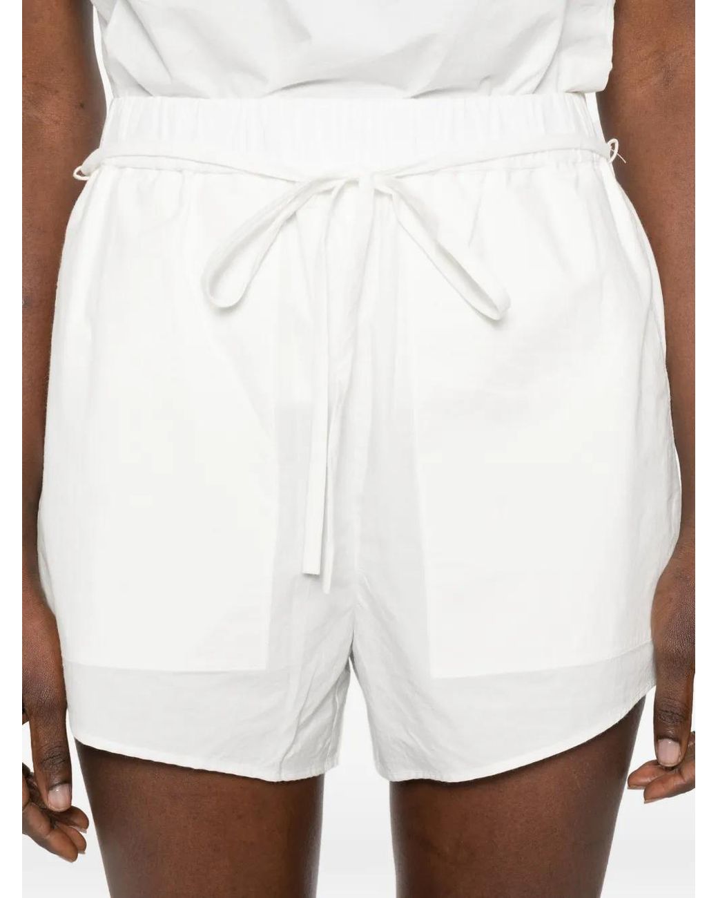 Bondi Born White Drawstring Shorts