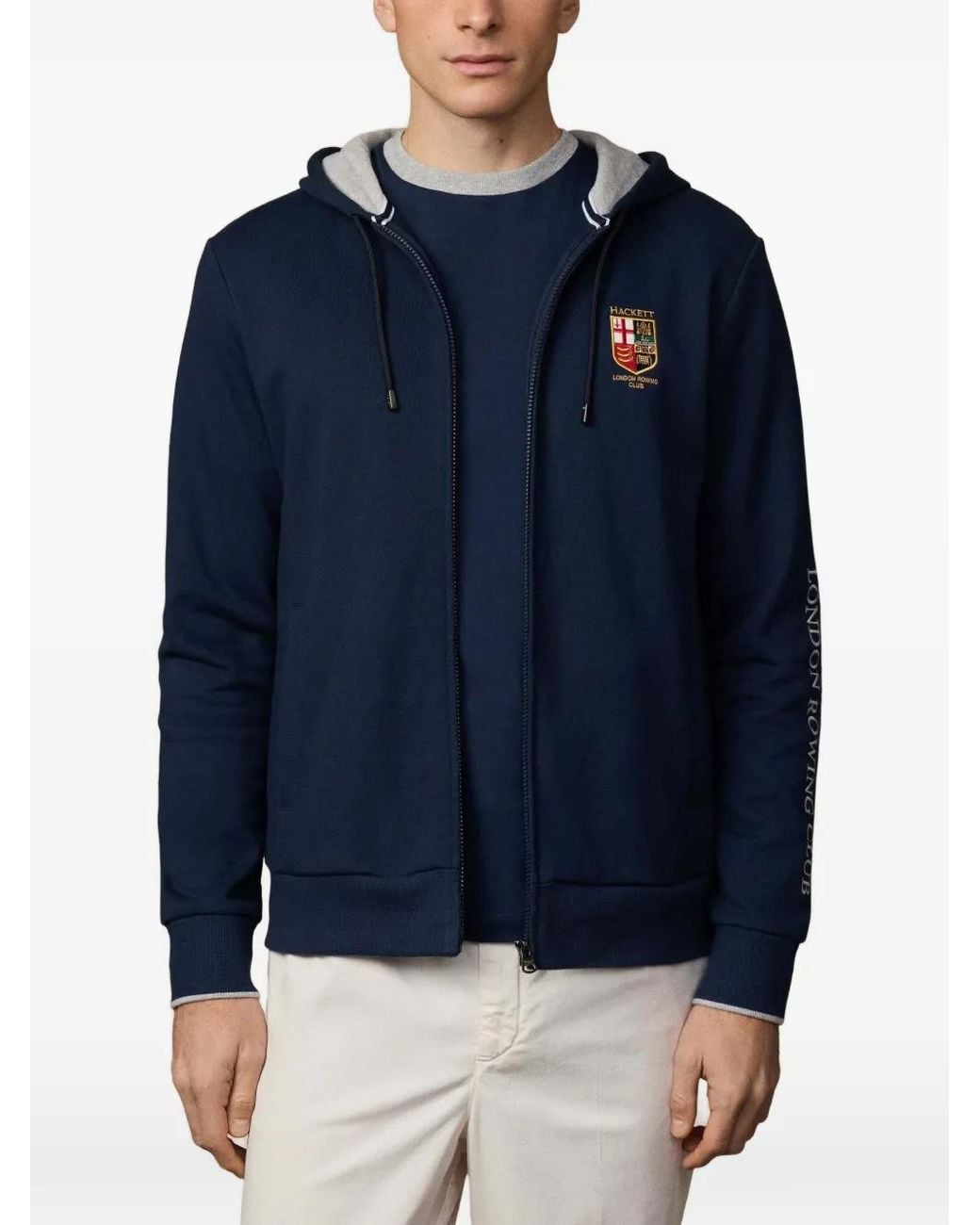 Hackett Blue London Rowing Club Hoodie for men