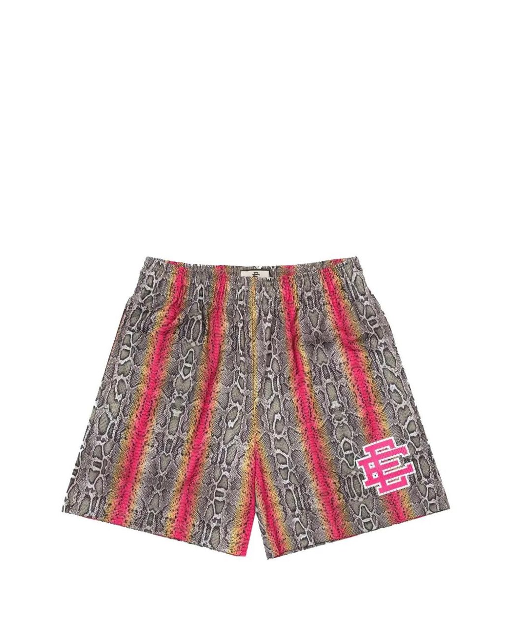 Eric Emanuel Red Snake -Pattern Shorts for men